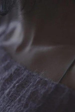 Stylish Work Outfits, Outfit Summer Ideas Puff Sleeved Mesh Knit Sweater