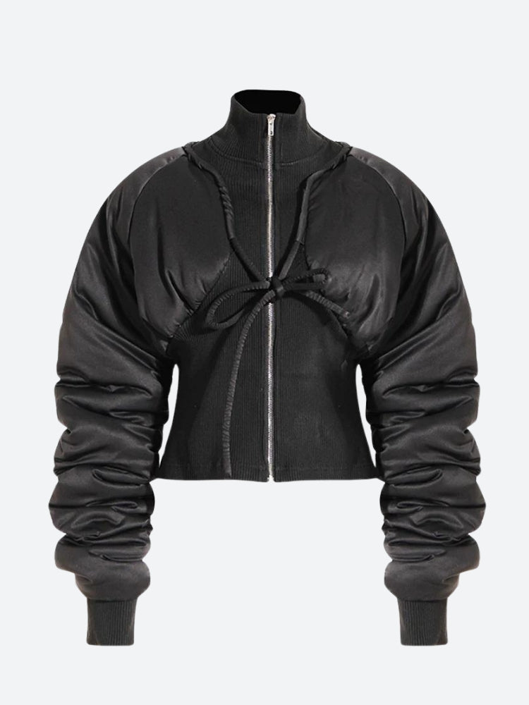 Stylish Work Outfits, Outfit Summer Ideas Puffer Corduroy Zip-Up Jacket