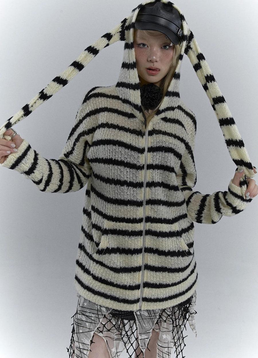 Stylish Work Outfits, Outfit Summer Ideas Rabbit Ears Hooded Cardigan Jacket Stylish Work Outfits, Outfit Summer Ideas Rabbit Ears Hooded Cardigan Jacket