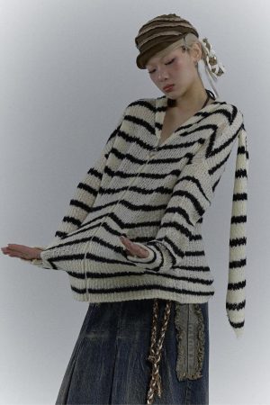 Stylish Work Outfits, Outfit Summer Ideas Rabbit Ears Hooded Cardigan Jacket