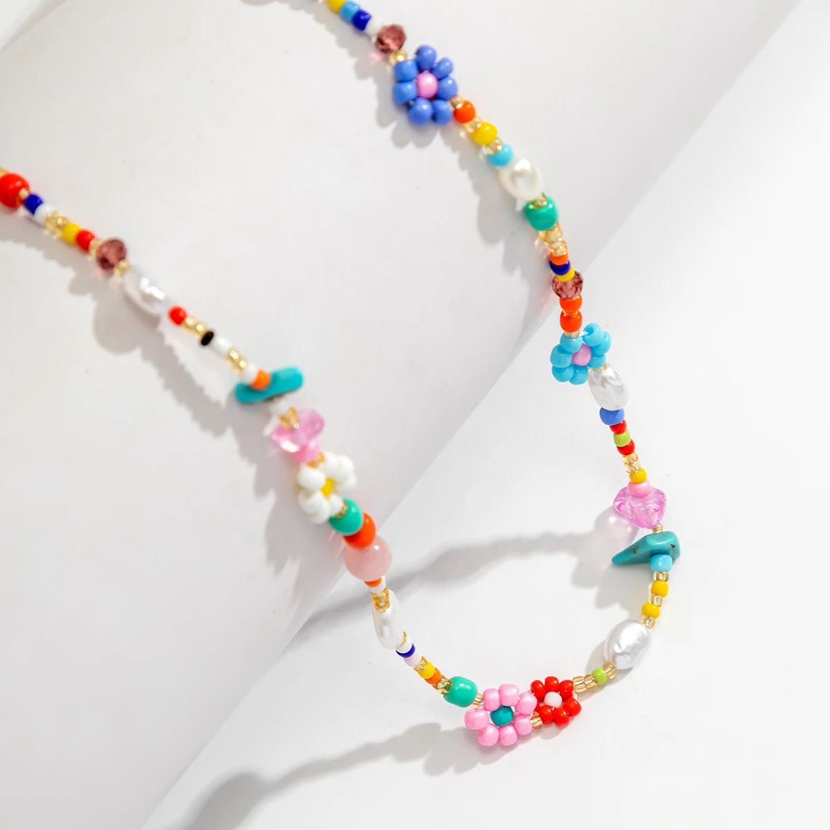 Stylish Work Outfits, Outfit Summer Ideas Rainbow Beaded Necklace Stylish Work Outfits, Outfit Summer Ideas Rainbow Beaded Necklace
