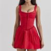 Stylish Work Outfits, Outfit Summer Ideas Red Mini Dress