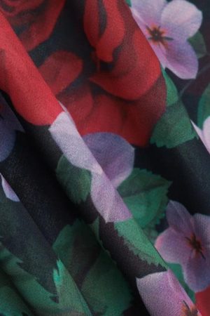 Stylish Work Outfits, Outfit Summer Ideas Red Rose Maxi Dress