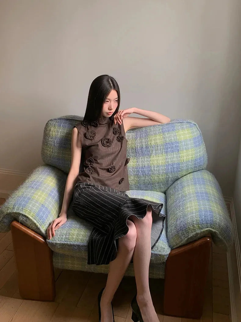 Stylish Work Outfits, Outfit Summer Ideas Rose Blouse