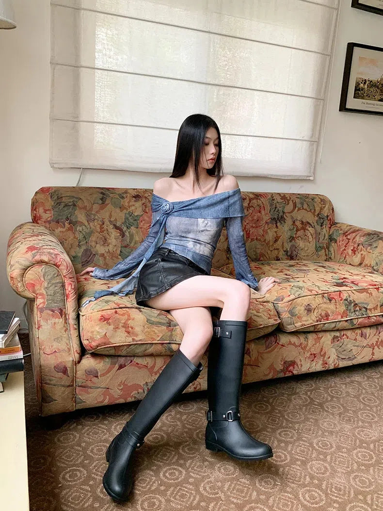 Stylish Work Outfits, Outfit Summer Ideas Rose Ruffled Off Shoulder Top Stylish Work Outfits, Outfit Summer Ideas Rose Ruffled Off Shoulder Top