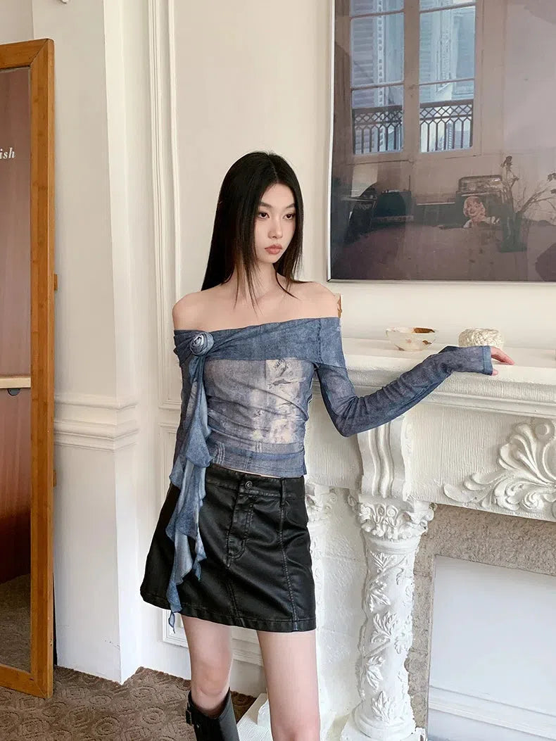 Stylish Work Outfits, Outfit Summer Ideas Rose Ruffled Off Shoulder Top Stylish Work Outfits, Outfit Summer Ideas Rose Ruffled Off Shoulder Top