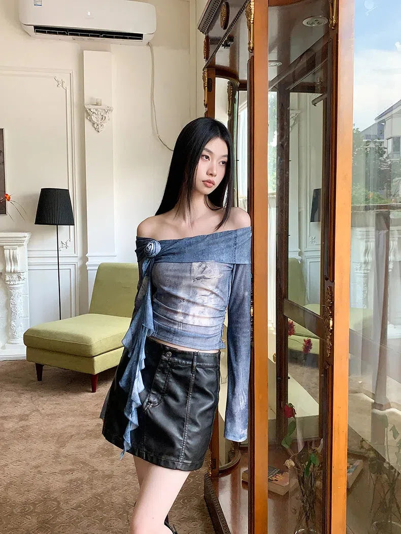 Stylish Work Outfits, Outfit Summer Ideas Rose Ruffled Off Shoulder Top Stylish Work Outfits, Outfit Summer Ideas Rose Ruffled Off Shoulder Top