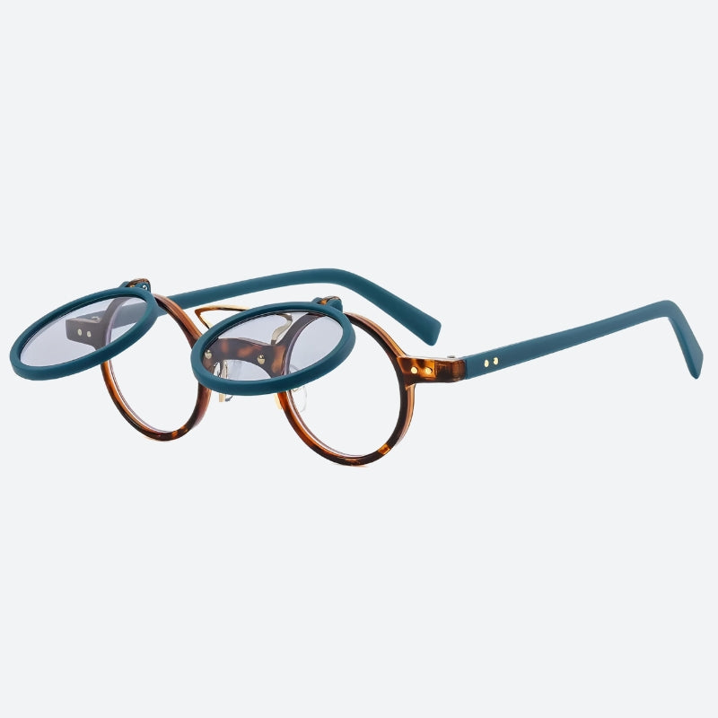 Stylish Work Outfits, Outfit Summer Ideas Round Flip-Up Sunglasses