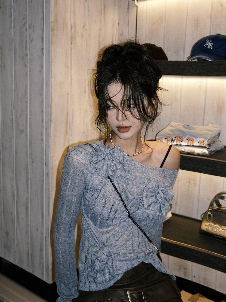 Stylish Work Outfits, Outfit Summer Ideas Ruched Flower Top Stylish Work Outfits, Outfit Summer Ideas Ruched Flower Top