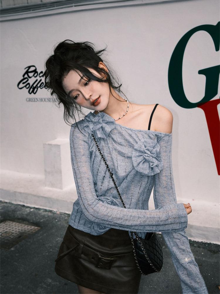 Stylish Work Outfits, Outfit Summer Ideas Ruched Flower Top Stylish Work Outfits, Outfit Summer Ideas Ruched Flower Top