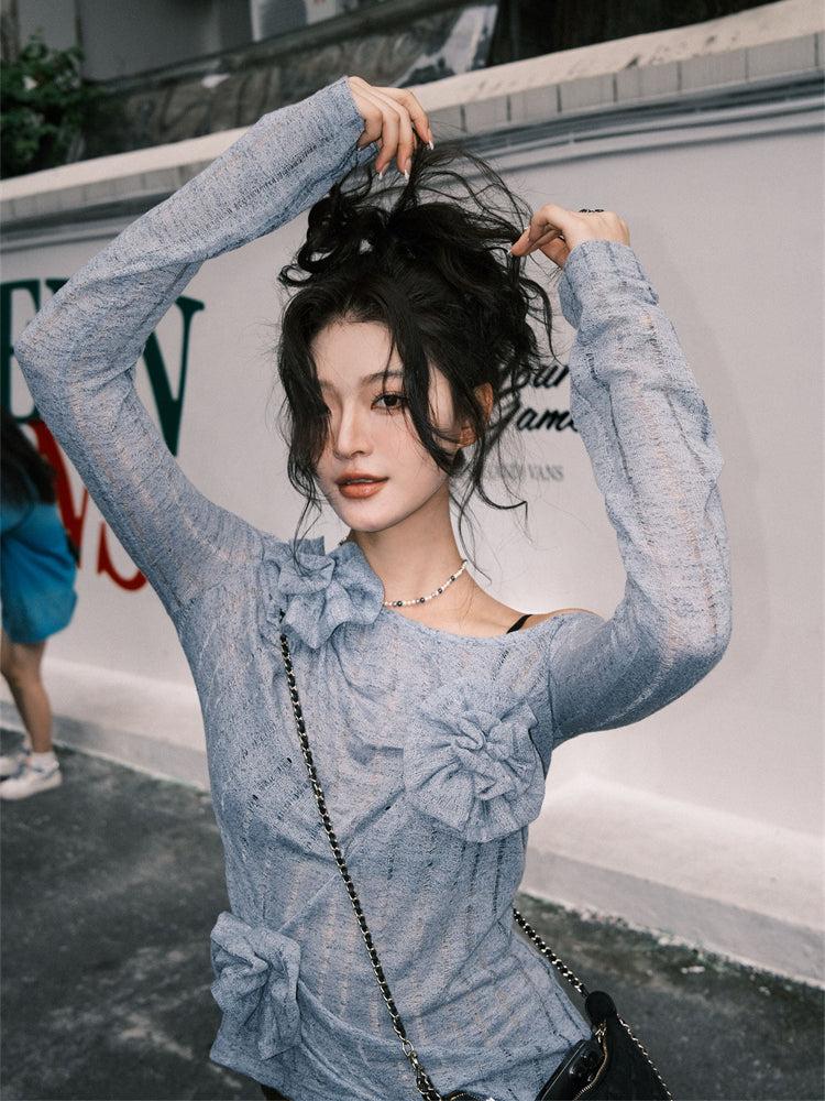 Stylish Work Outfits, Outfit Summer Ideas Ruched Flower Top Stylish Work Outfits, Outfit Summer Ideas Ruched Flower Top