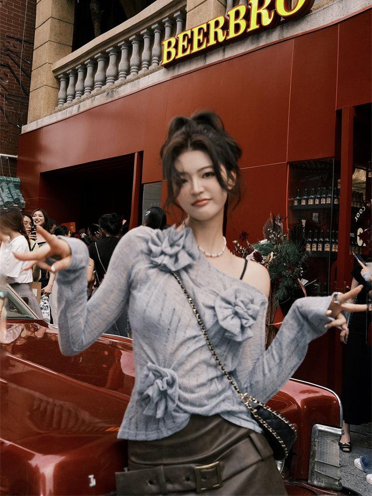 Stylish Work Outfits, Outfit Summer Ideas Ruched Flower Top Stylish Work Outfits, Outfit Summer Ideas Ruched Flower Top