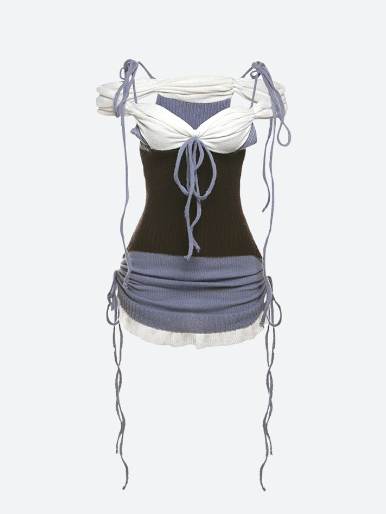 Stylish Work Outfits, Outfit Summer Ideas Ruched Knitted Mini Dress Stylish Work Outfits, Outfit Summer Ideas Ruched Knitted Mini Dress