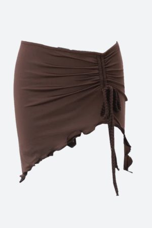 Stylish Work Outfits, Outfit Summer Ideas Ruched Mini Skirt