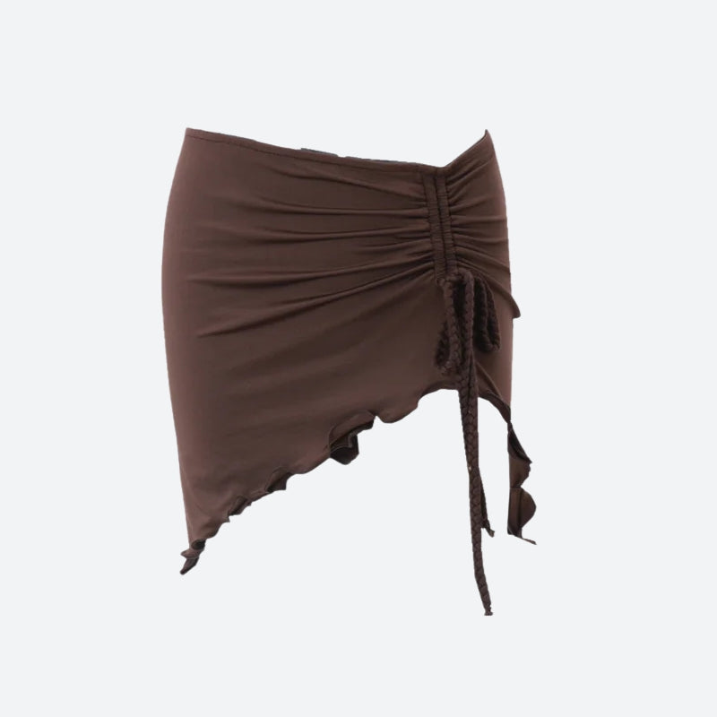 Stylish Work Outfits, Outfit Summer Ideas Ruched Mini Skirt Stylish Work Outfits, Outfit Summer Ideas Ruched Mini Skirt