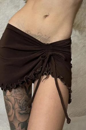 Stylish Work Outfits, Outfit Summer Ideas Ruched Mini Skirt