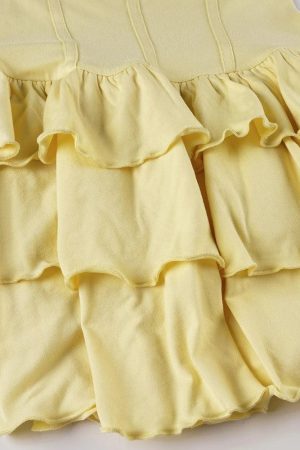 Stylish Work Outfits, Outfit Summer Ideas Ruffled Halter Mini Dress