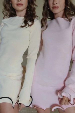 Stylish Work Outfits, Outfit Summer Ideas Ruffled Hem Mini Dress