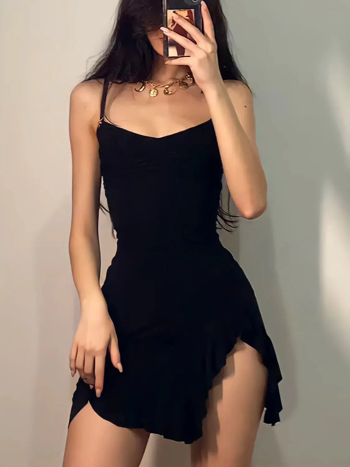 Stylish Work Outfits, Outfit Summer Ideas Ruffled Slit Bodycon Mini Dress Stylish Work Outfits, Outfit Summer Ideas Ruffled Slit Bodycon Mini Dress