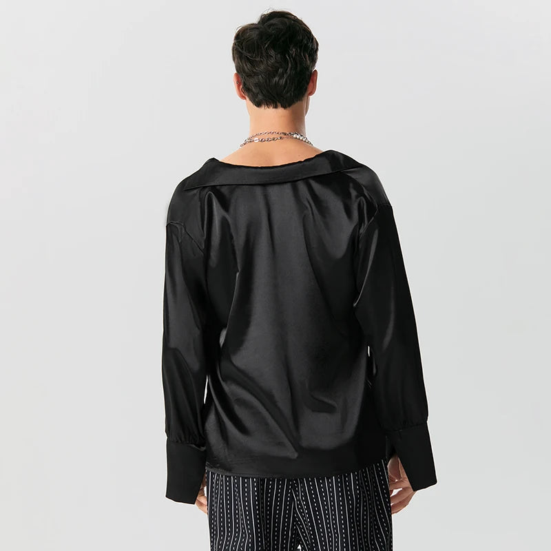 Stylish Work Outfits, Outfit Summer Ideas Satin Cowl Neck Shirt Stylish Work Outfits, Outfit Summer Ideas Satin Cowl Neck Shirt