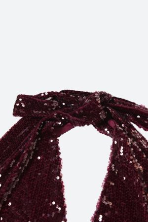 Stylish Work Outfits, Outfit Summer Ideas Sequined Backless Mini Dress