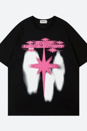 Stylish Work Outfits, Outfit Summer Ideas Shadows Graphic Printed Tee