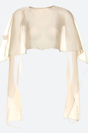 Stylish Work Outfits, Outfit Summer Ideas Sheer Backless Crop Top