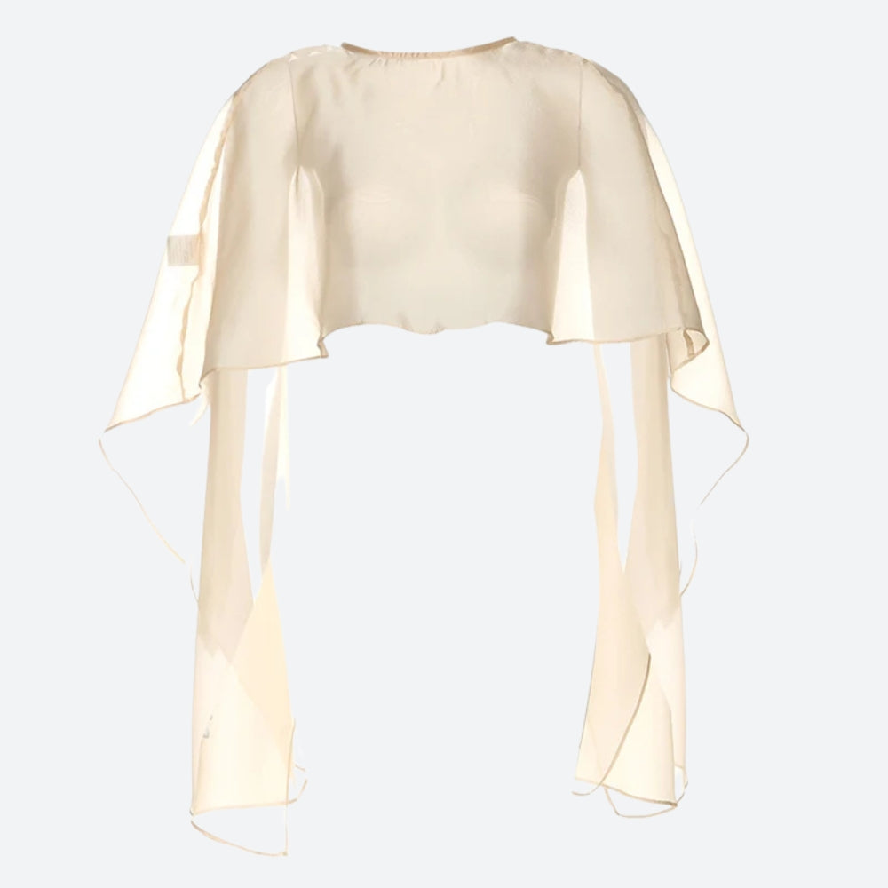 Stylish Work Outfits, Outfit Summer Ideas Sheer Backless Crop Top Stylish Work Outfits, Outfit Summer Ideas Sheer Backless Crop Top