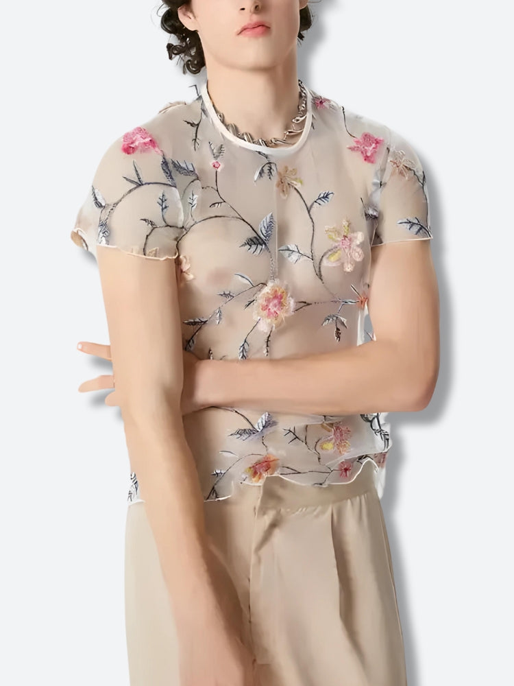 Stylish Work Outfits, Outfit Summer Ideas Sheer Floral Top Stylish Work Outfits, Outfit Summer Ideas Sheer Floral Top