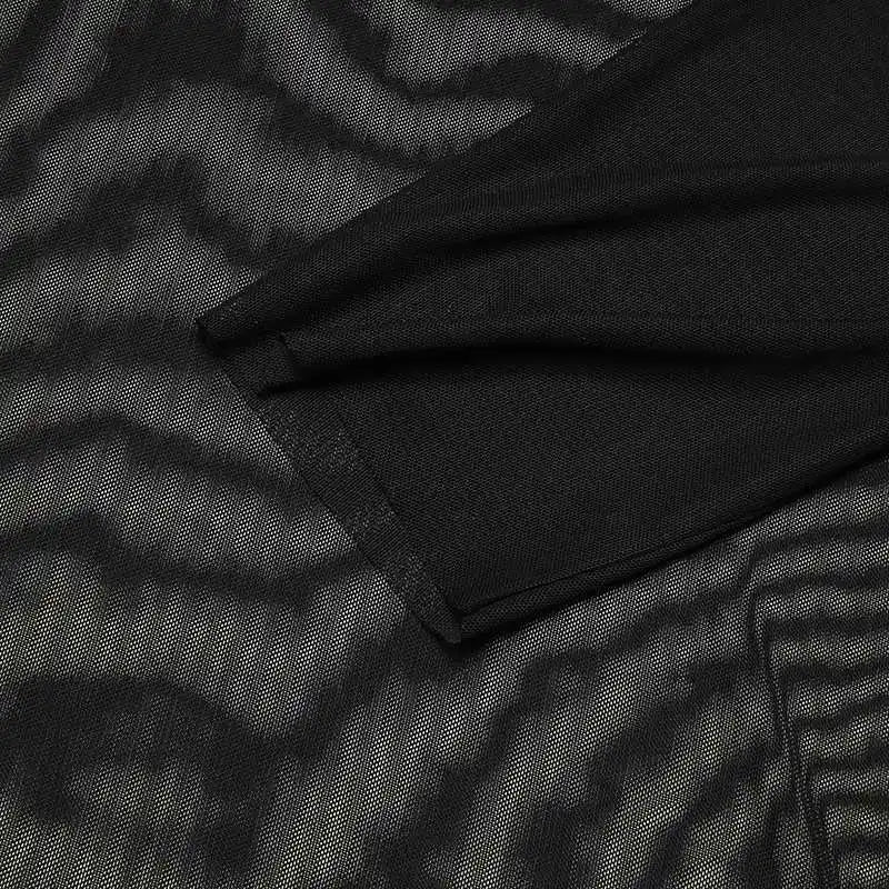 Stylish Work Outfits, Outfit Summer Ideas Sheer Mesh Turtle Neck Top Stylish Work Outfits, Outfit Summer Ideas Sheer Mesh Turtle Neck Top