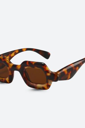 Stylish Work Outfits, Outfit Summer Ideas Sheer Rectangle Sunglasses