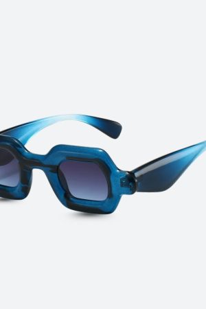 Stylish Work Outfits, Outfit Summer Ideas Sheer Rectangle Sunglasses