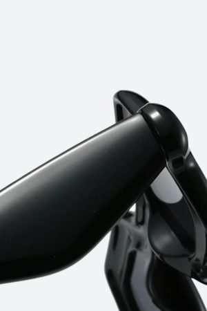 Stylish Work Outfits, Outfit Summer Ideas Sheer Rectangle Sunglasses