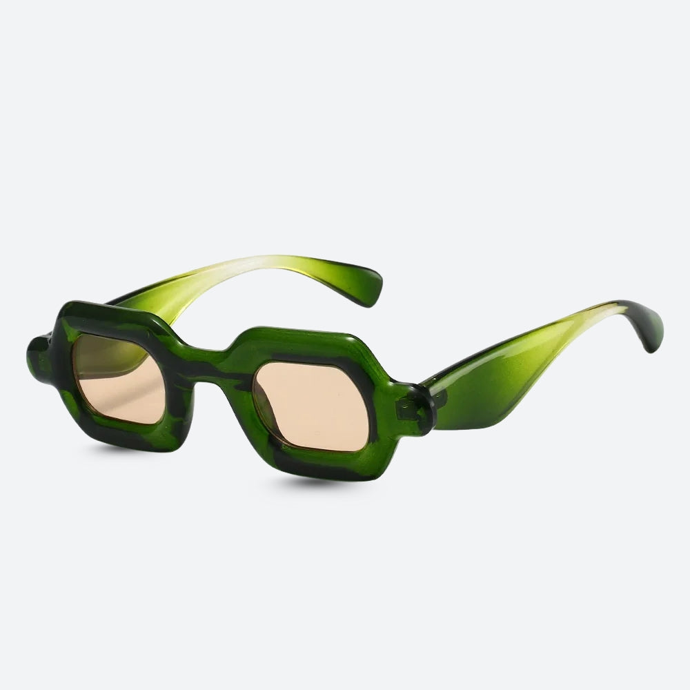 Stylish Work Outfits, Outfit Summer Ideas Sheer Rectangle Sunglasses