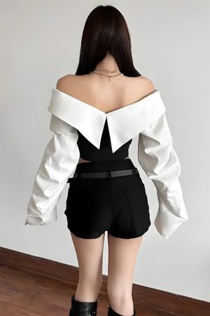 Stylish Work Outfits, Outfit Summer Ideas Shirt Corset Top