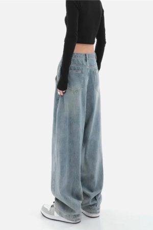 Stylish Work Outfits, Outfit Summer Ideas Skater Pleated Baggy Jeans