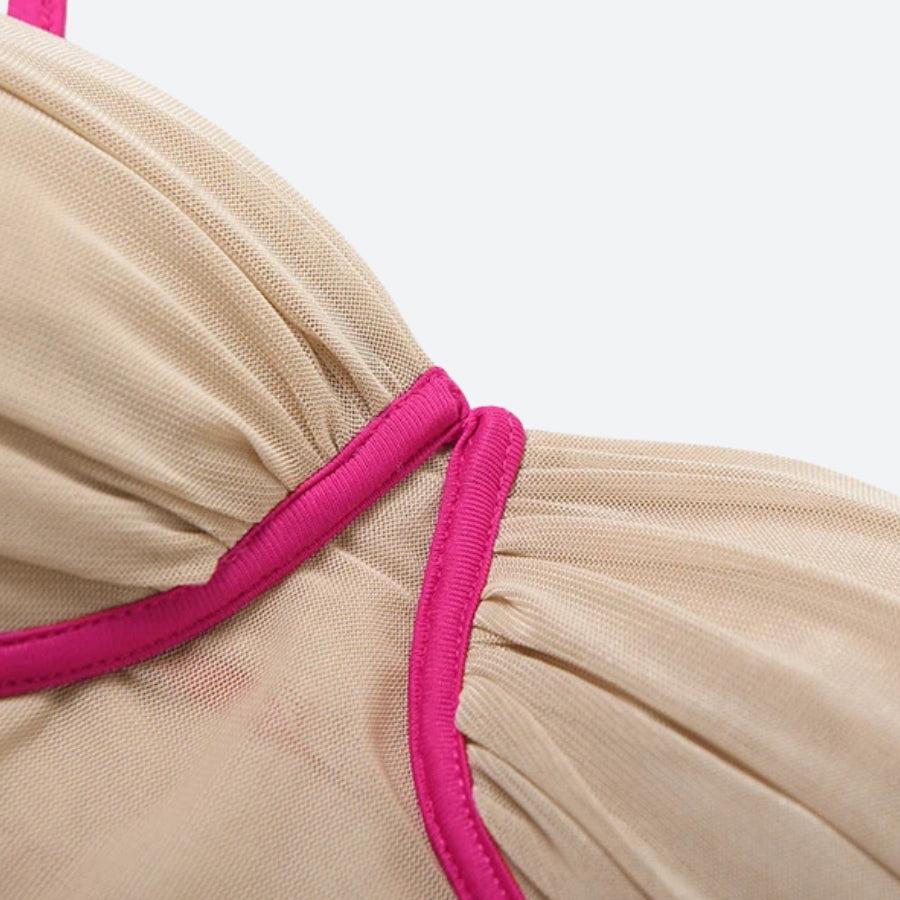 Stylish Work Outfits, Outfit Summer Ideas Skin Colored Mesh Top Stylish Work Outfits, Outfit Summer Ideas Skin Colored Mesh Top