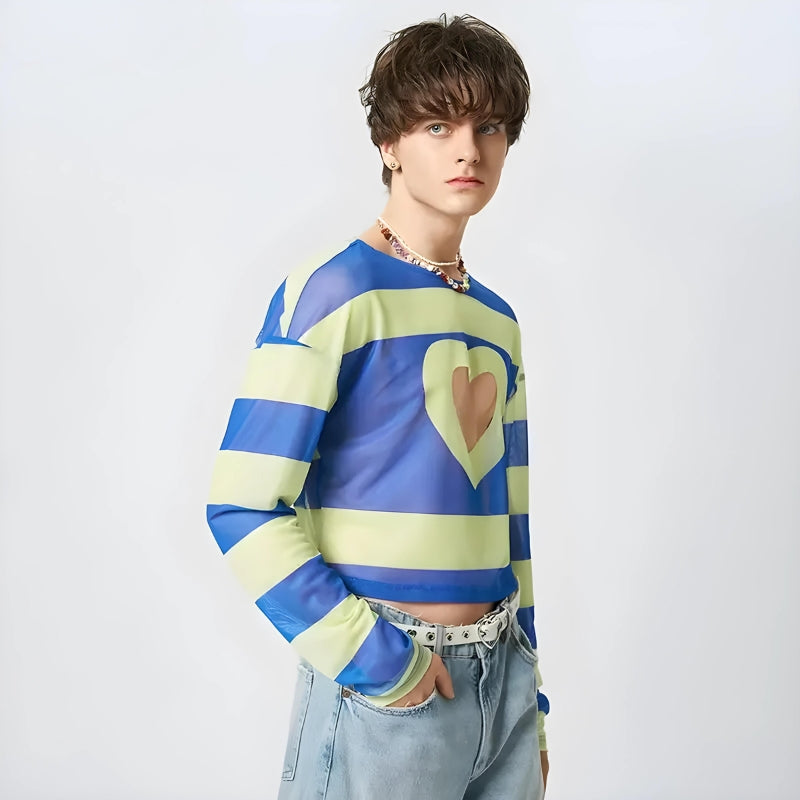 Stylish Work Outfits, Outfit Summer Ideas Soft Boy Heart Cut Out Crop Top Stylish Work Outfits, Outfit Summer Ideas Soft Boy Heart Cut Out Crop Top