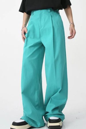 Stylish Work Outfits, Outfit Summer Ideas Soft Boy High Waist Baggy Pants
