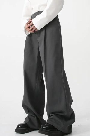 Stylish Work Outfits, Outfit Summer Ideas Soft Boy High Waist Baggy Pants