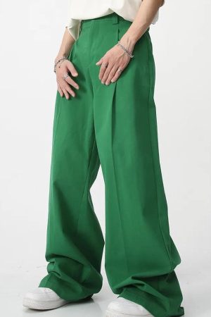 Stylish Work Outfits, Outfit Summer Ideas Soft Boy High Waist Baggy Pants