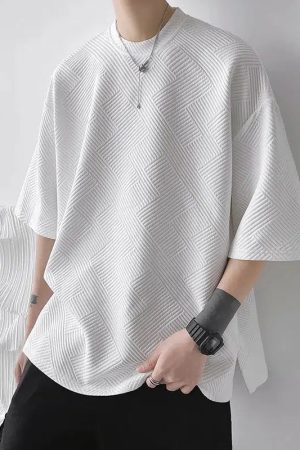 Stylish Work Outfits, Outfit Summer Ideas Soft Boy Snap Button Up Tee