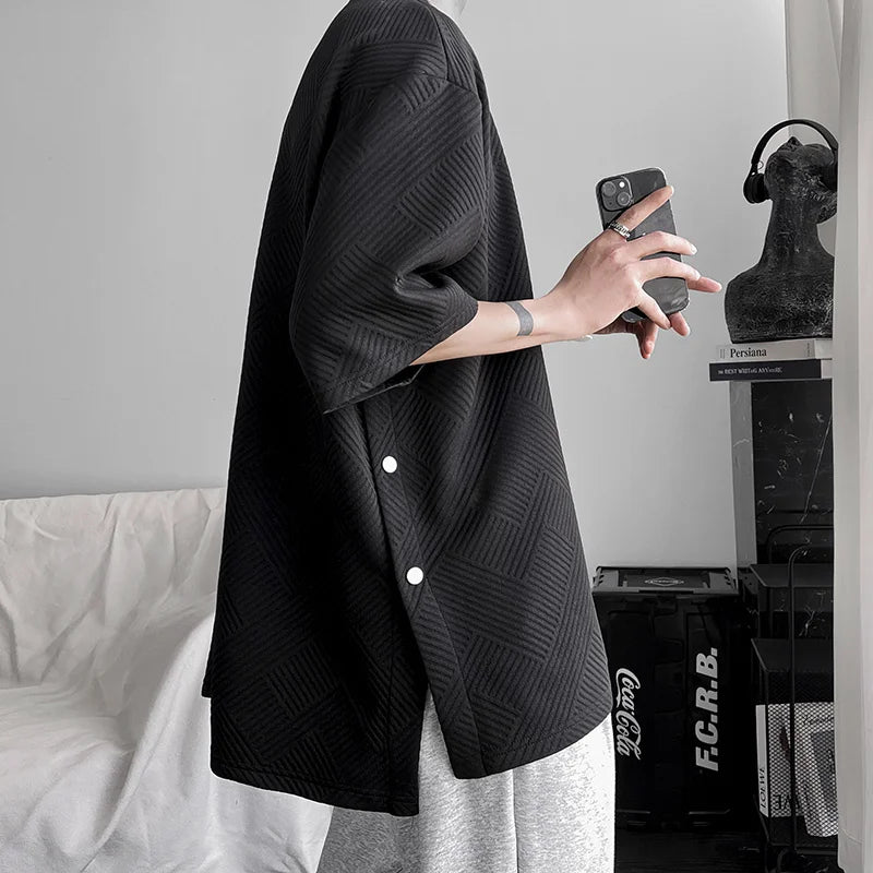 Stylish Work Outfits, Outfit Summer Ideas Soft Boy Snap Button Up Tee Stylish Work Outfits, Outfit Summer Ideas Soft Boy Snap Button Up Tee