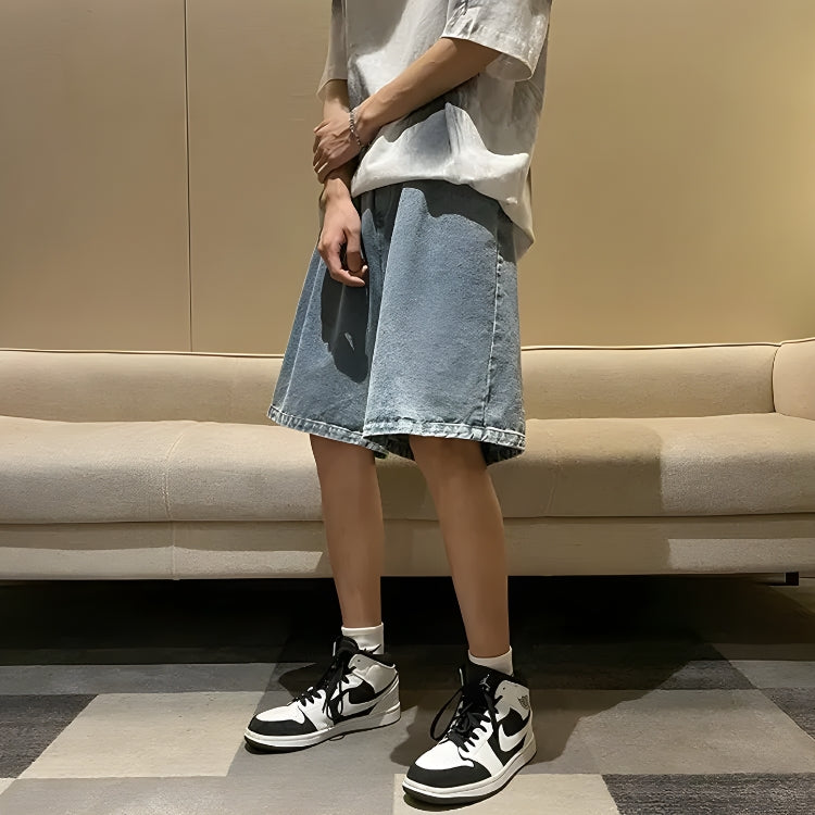 Stylish Work Outfits, Outfit Summer Ideas Soft Boy Wide Leg Wash Shorts Stylish Work Outfits, Outfit Summer Ideas Soft Boy Wide Leg Wash Shorts