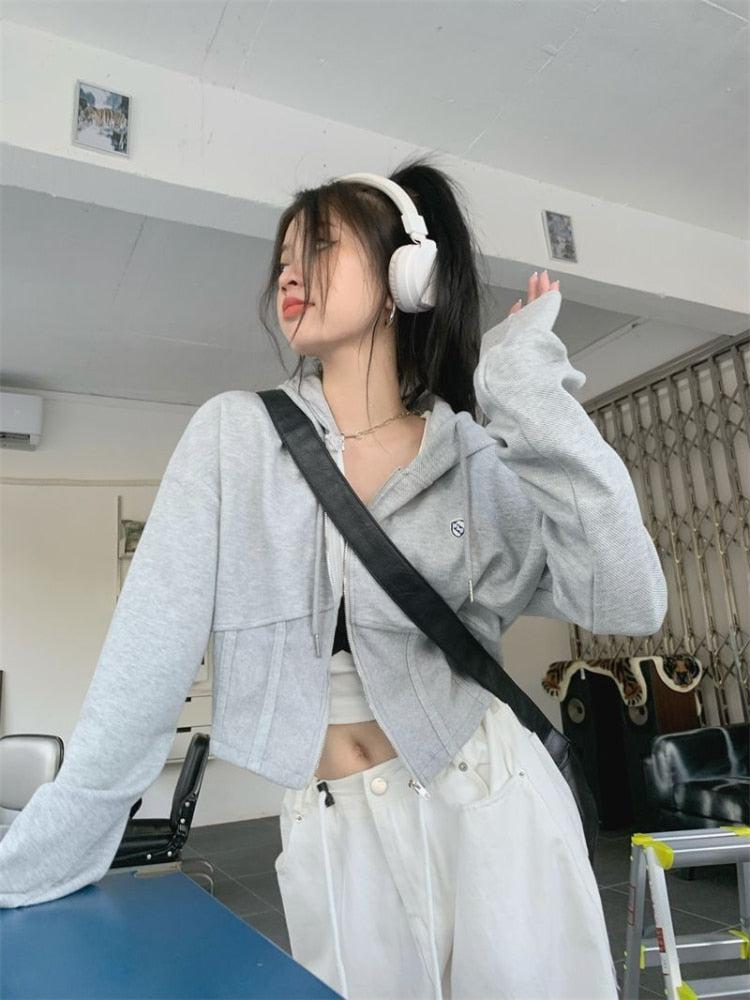 Stylish Work Outfits, Outfit Summer Ideas Soft Girl Cropped Hoodie Stylish Work Outfits, Outfit Summer Ideas Soft Girl Cropped Hoodie