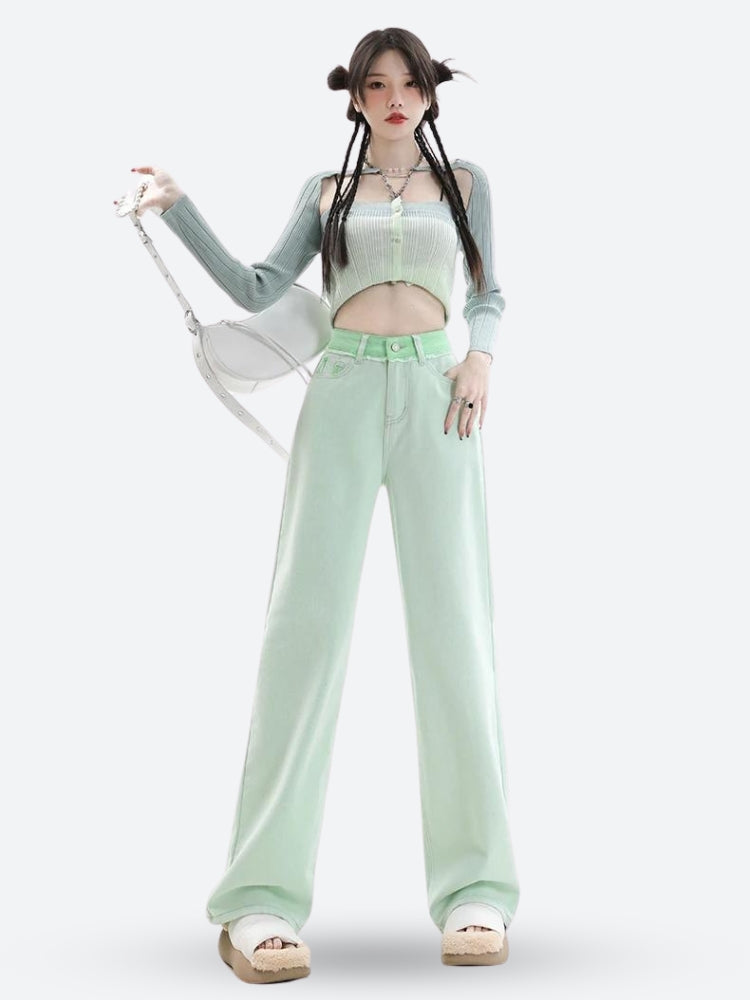 Stylish Work Outfits, Outfit Summer Ideas Soft Girl Distressed Straight Leg Pants Stylish Work Outfits, Outfit Summer Ideas Soft Girl Distressed Straight Leg Pants