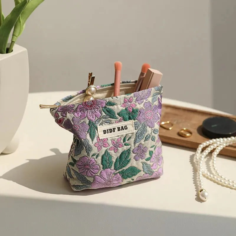 Stylish Work Outfits, Outfit Summer Ideas Soft Girl Floral Mini Makeup Bag Stylish Work Outfits, Outfit Summer Ideas Soft Girl Floral Mini Makeup Bag