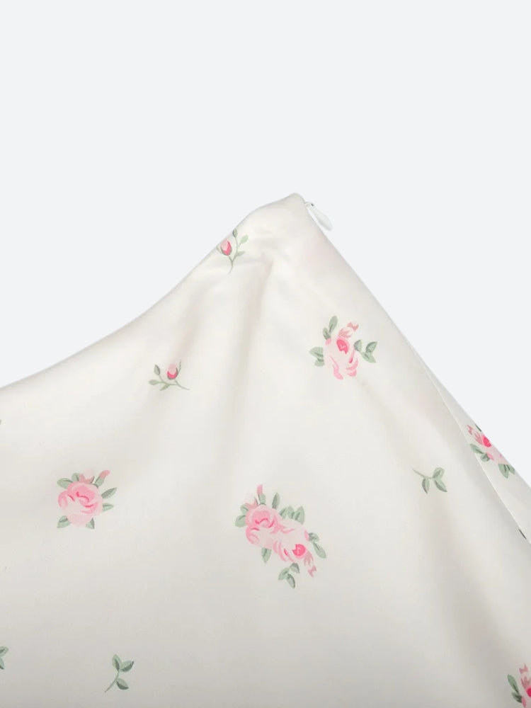 Stylish Work Outfits, Outfit Summer Ideas Soft Girl Floral Satin Midi Skirt Stylish Work Outfits, Outfit Summer Ideas Soft Girl Floral Satin Midi Skirt