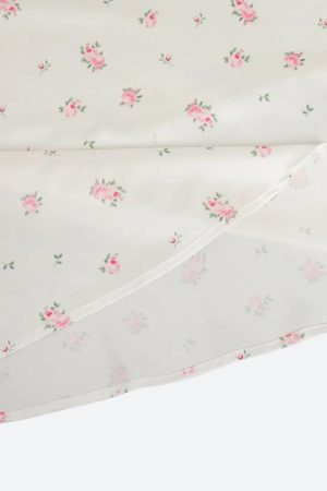 Stylish Work Outfits, Outfit Summer Ideas Soft Girl Floral Satin Midi Skirt