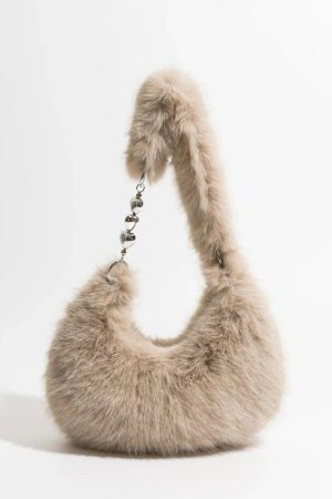 Stylish Work Outfits, Outfit Summer Ideas Soft Girl Fluffy Multifunctional Bag